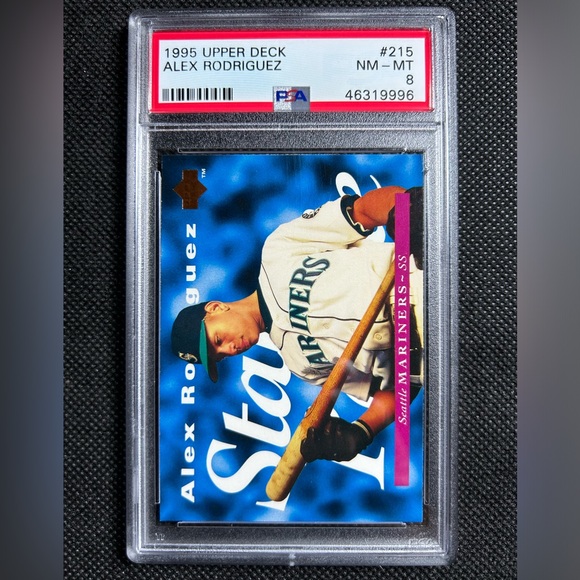 1995 Upper Deck Alex Rodriguez #215 - PSA 8 NM-MINT Seattle Mariners NY Yankees - Picture 1 of 2
